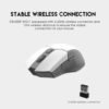 Fantech Cruiser WG11 Wireless 2.4GHz Pro Gaming Mouse – White